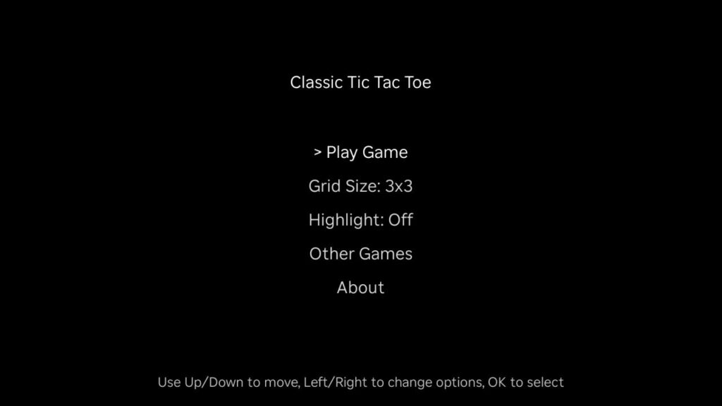 Classic Tic-Tac-Toe 01